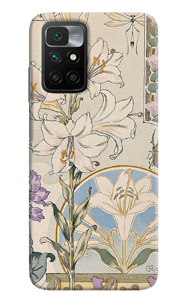 White Lily Redmi 10 Prime Hard Case Back Cover by Casekaro