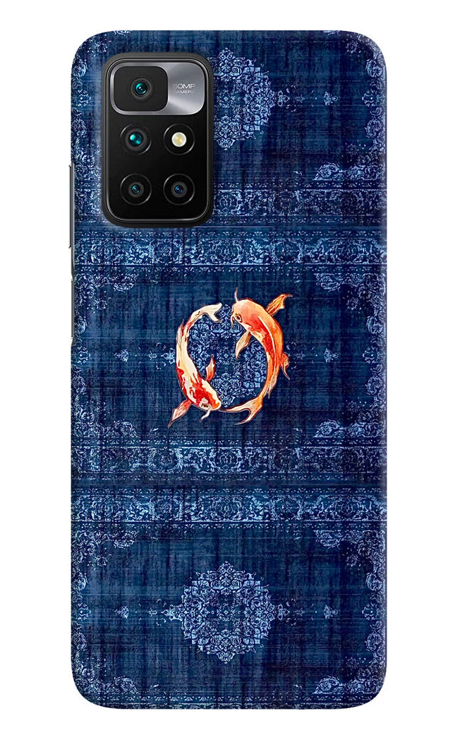 Koi Blue Redmi 10 Prime Hard Case Back Cover by Casekaro
