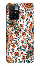 White Mayura Redmi 10 Prime Back Cover