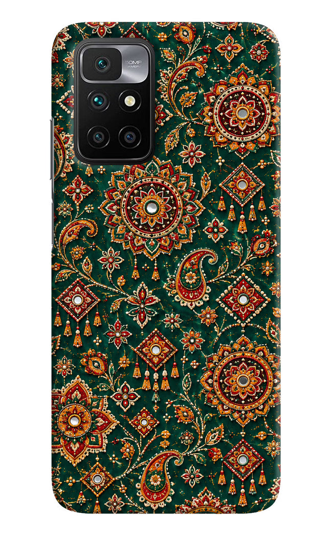 Green Pataka Redmi 10 Prime Hard Case Back Cover by Casekaro