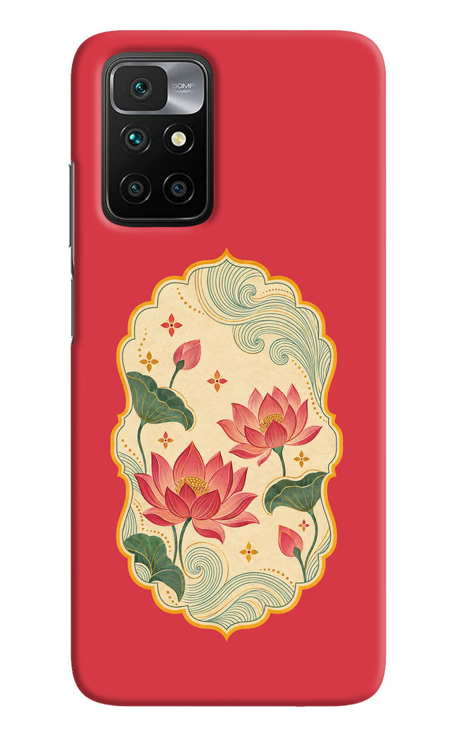 Pink Lotus Redmi 10 Prime Back Cover