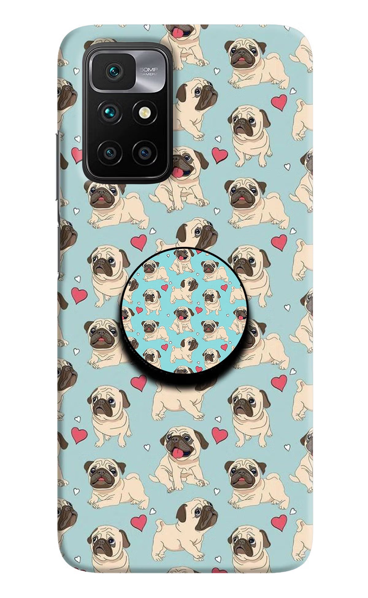 Pug Dog Redmi 10 Prime Pop Case by Casekaro