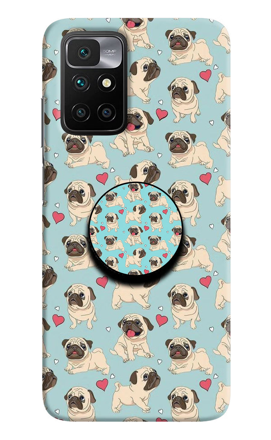 Pug Dog Redmi 10 Prime Pop Case, Hard case