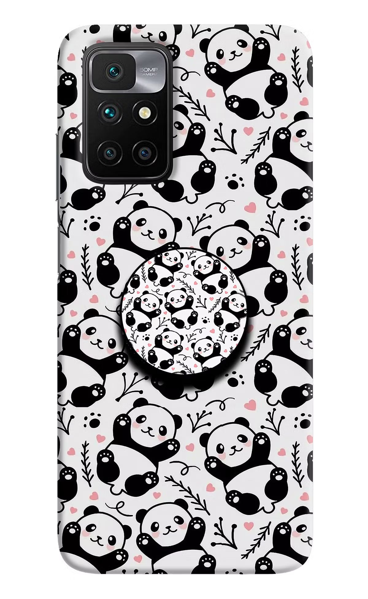 Cute Panda Redmi 10 Prime Pop Case by Casekaro