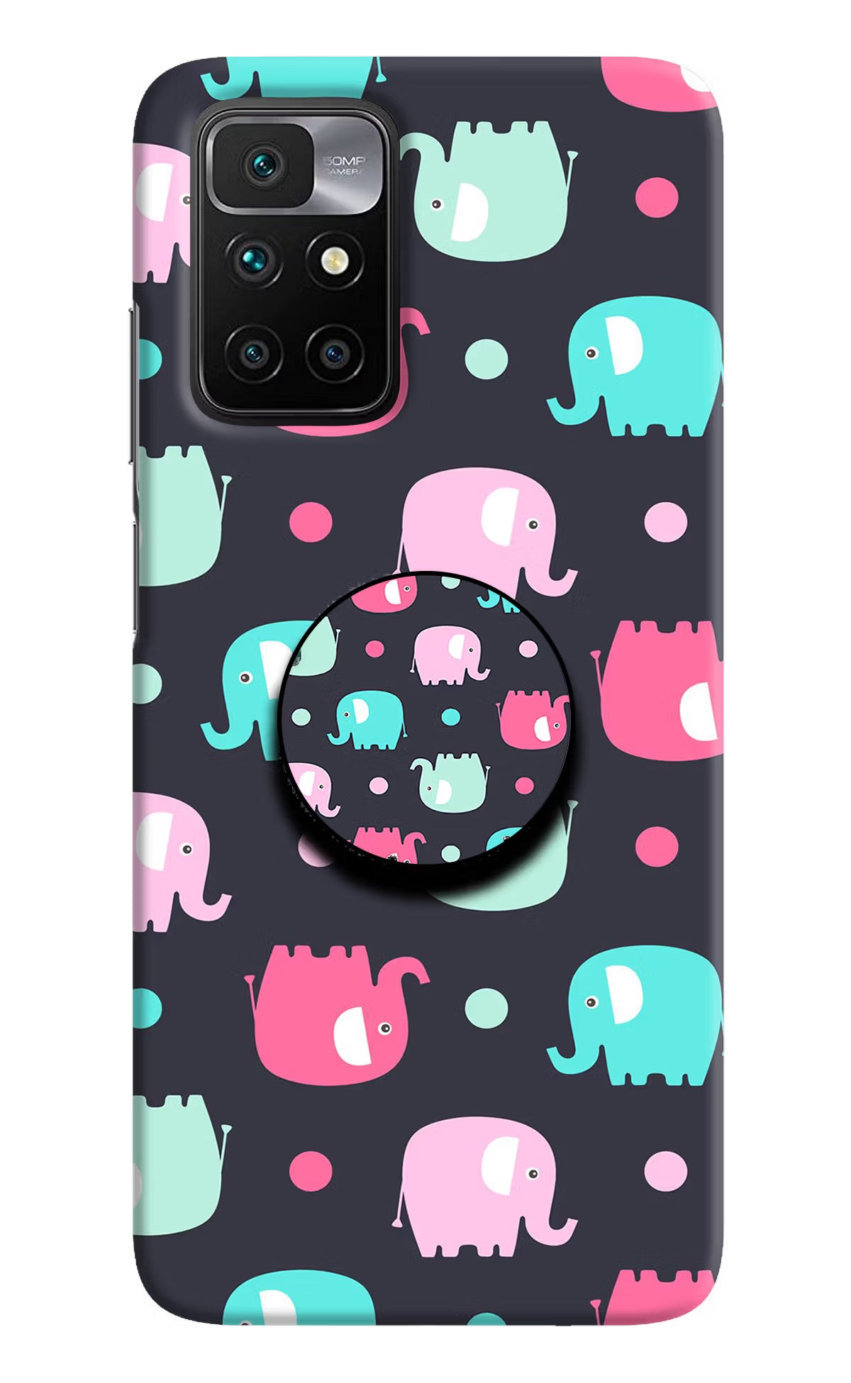 Baby Elephants Redmi 10 Prime Pop Case by Casekaro