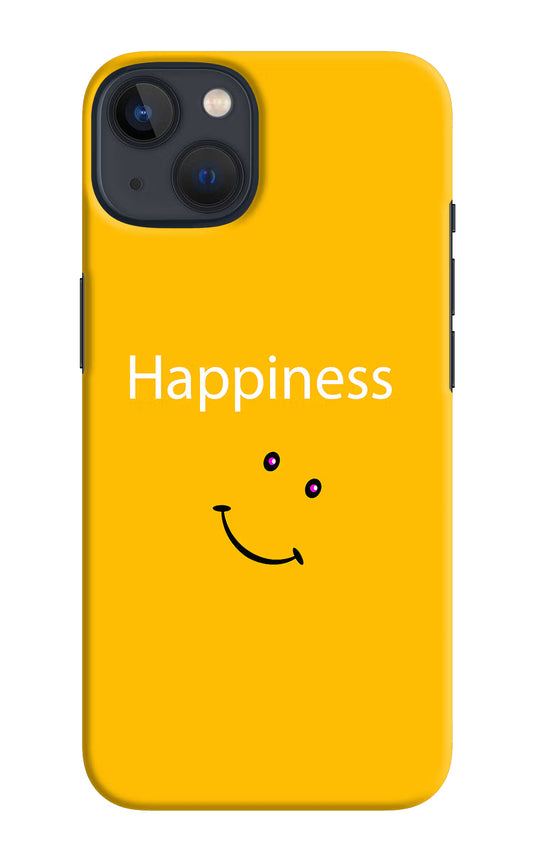Happiness With Smiley iPhone 13 Hard Case Back Cover by Casekaro