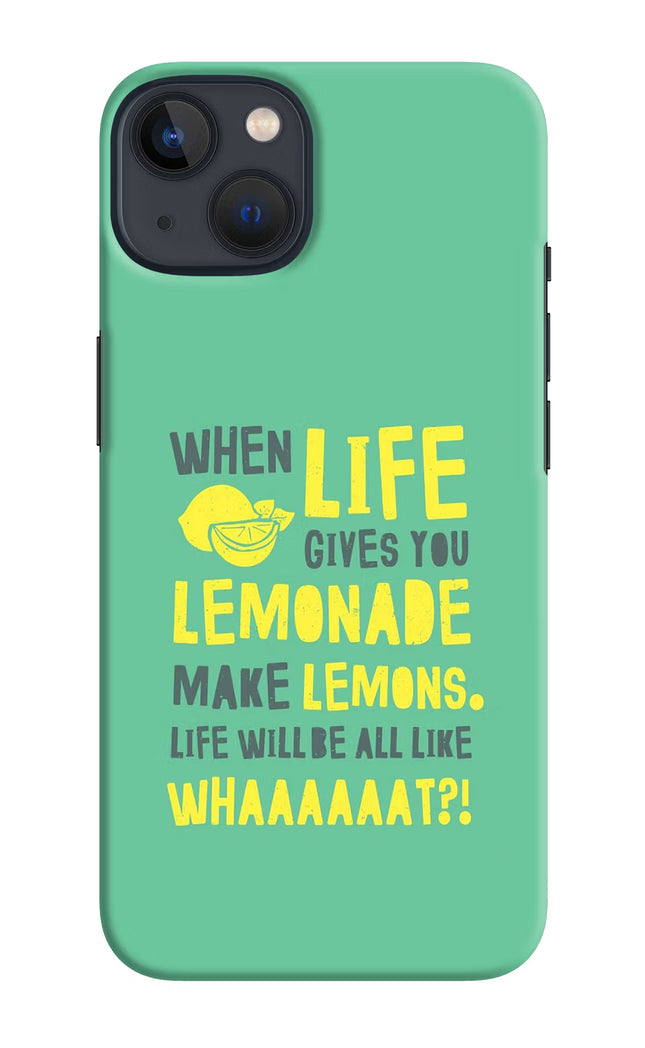 Quote iPhone 13 Hard Case Back Cover by Casekaro