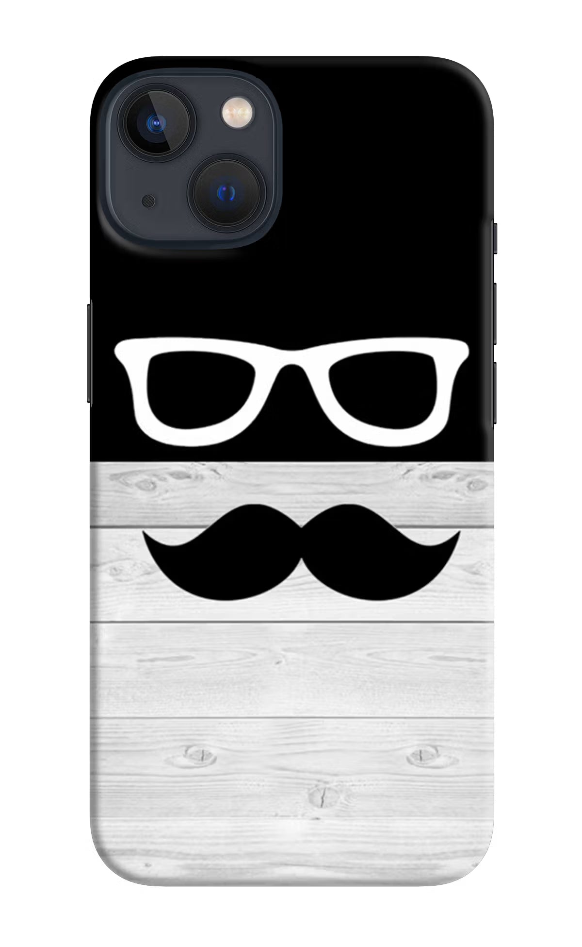 Mustache iPhone 13 Hard Case Back Cover by Casekaro