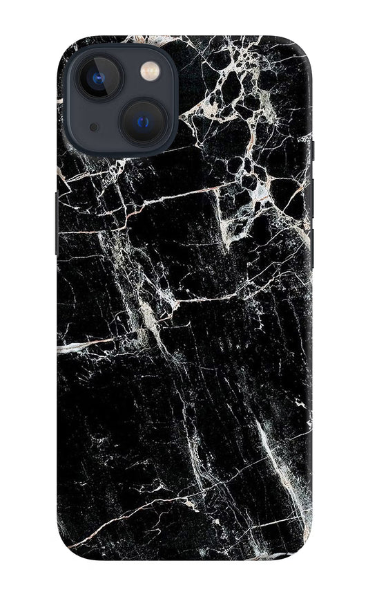 Black Marble Texture iPhone 13 Hard Case Back Cover by Casekaro
