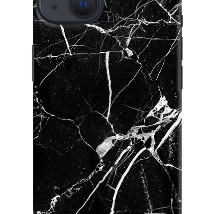 Black Marble Pattern iPhone 13 Hard Case Back Cover by Casekaro