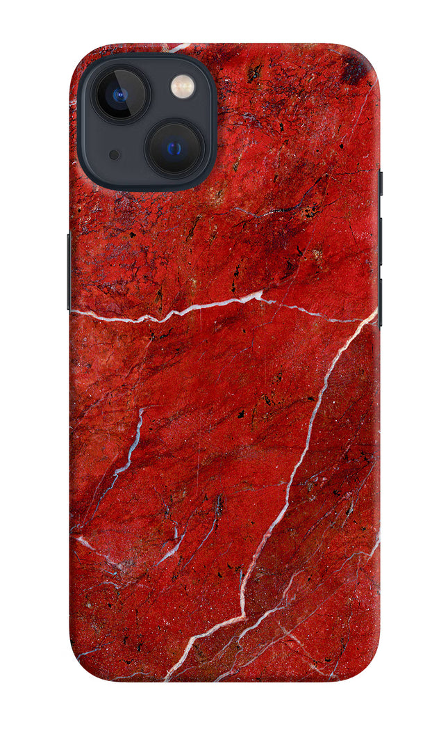 Red Marble Design iPhone 13 Hard Case Back Cover by Casekaro