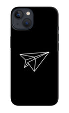Paper Plane White iPhone 13 Hard Case Back Cover by Casekaro