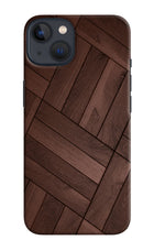 Wooden Texture Design iPhone 13 Hard Case Back Cover by Casekaro