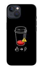 Coffee iPhone 13 Hard Case Back Cover by Casekaro