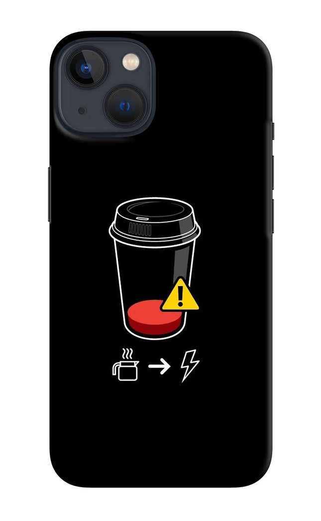 Coffee iPhone 13 Hard Case Back Cover by Casekaro