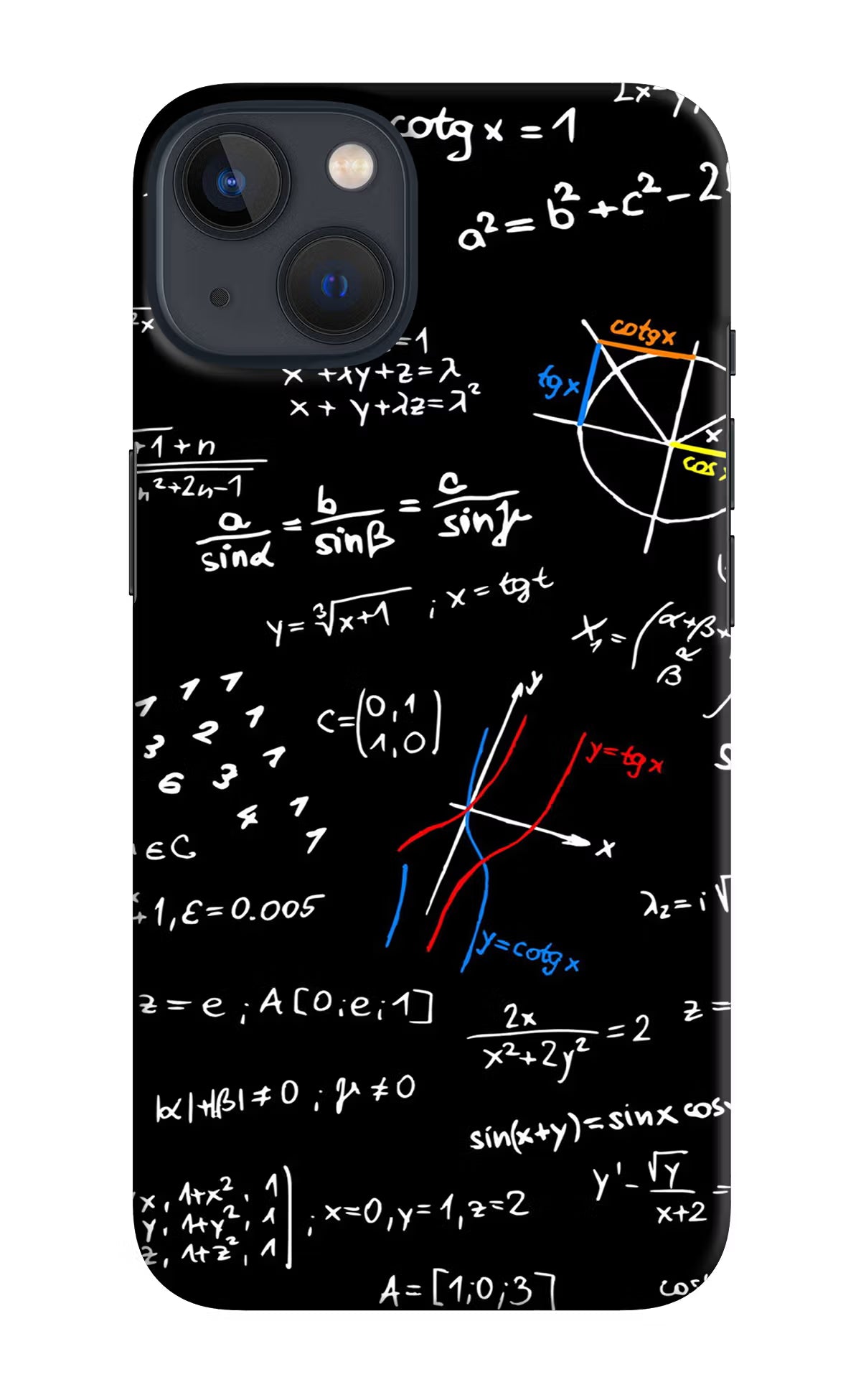 Mathematics Formula iPhone 13 Hard Case Back Cover by Casekaro