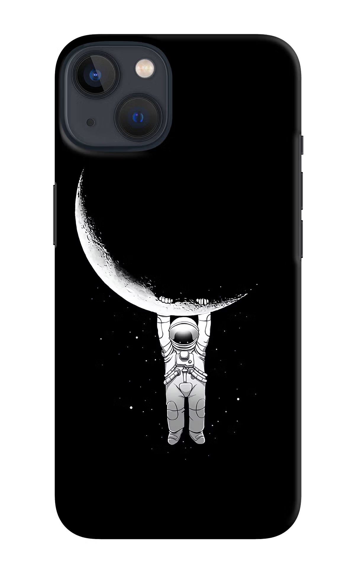 Moon Space iPhone 13 Hard Case Back Cover by Casekaro