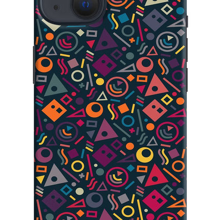 Geometric Abstract iPhone 13 Hard Case Back Cover by Casekaro