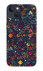 Geometric Abstract iPhone 13 Hard Case Back Cover by Casekaro