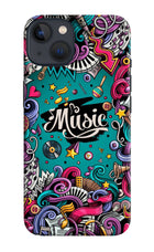 Music Graffiti iPhone 13 Hard Case Back Cover by Casekaro