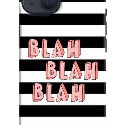Blah Blah Blah iPhone 13 Hard Case Back Cover by Casekaro