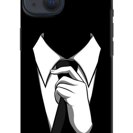 Black Tie iPhone 13 Hard Case Back Cover by Casekaro