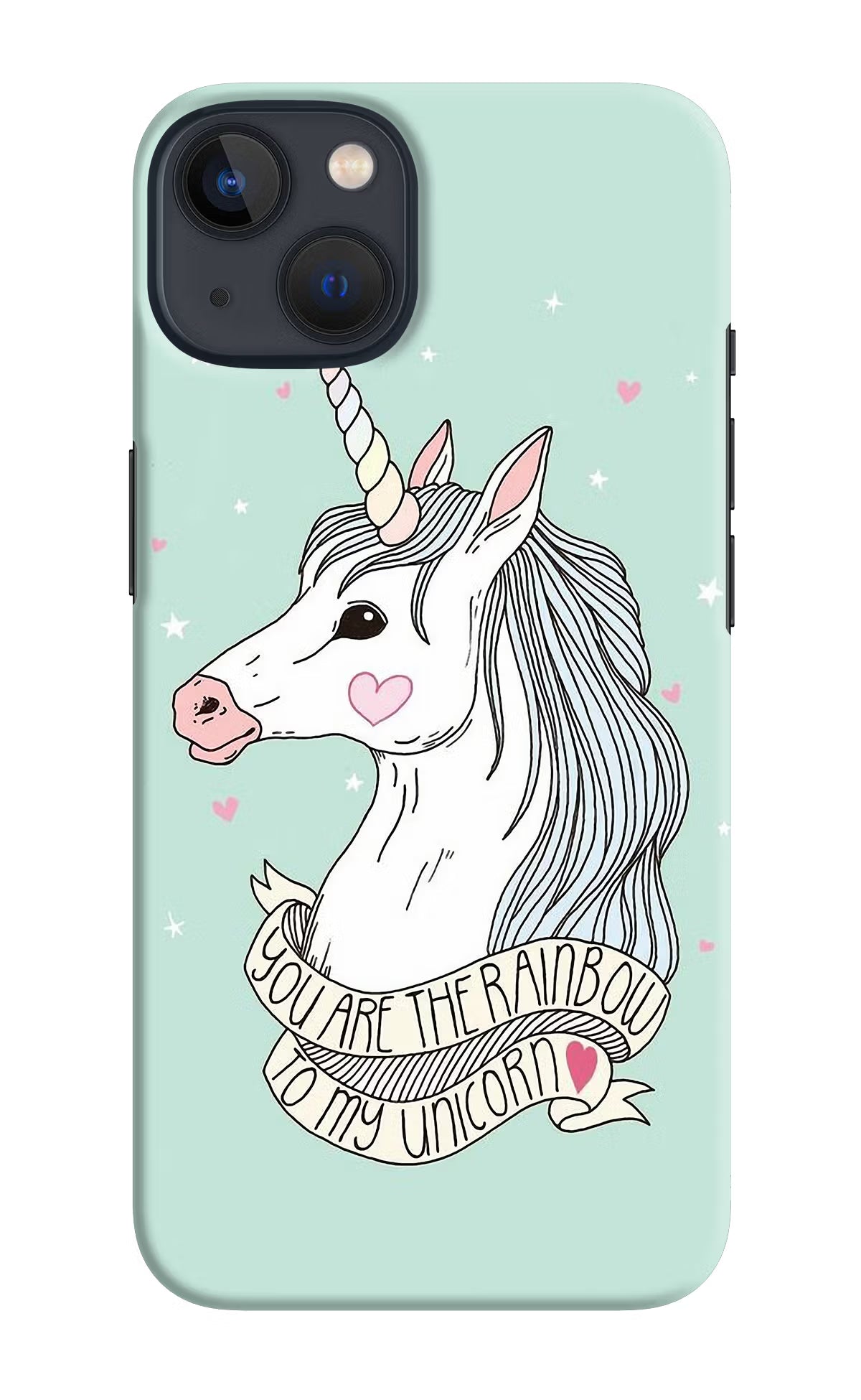 Unicorn Wallpaper iPhone 13 Hard Case Back Cover by Casekaro