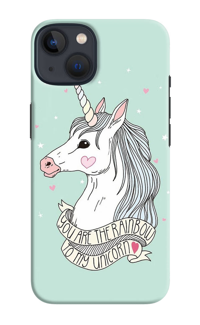 Unicorn Wallpaper iPhone 13 Hard Case Back Cover by Casekaro