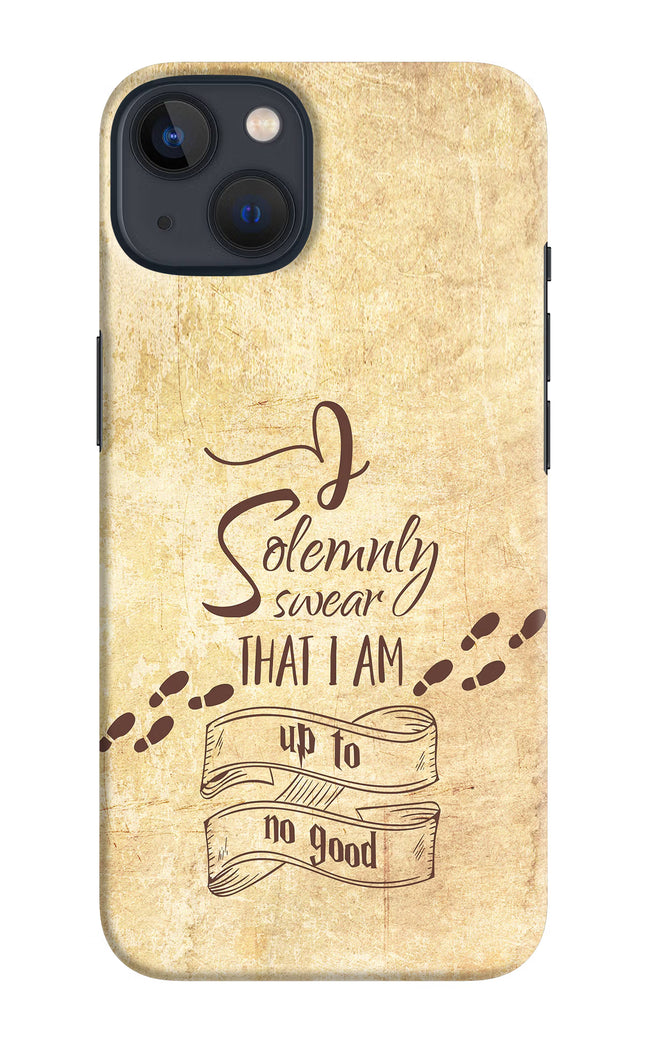I Solemnly swear that i up to no good iPhone 13 Hard Case Back Cover by Casekaro