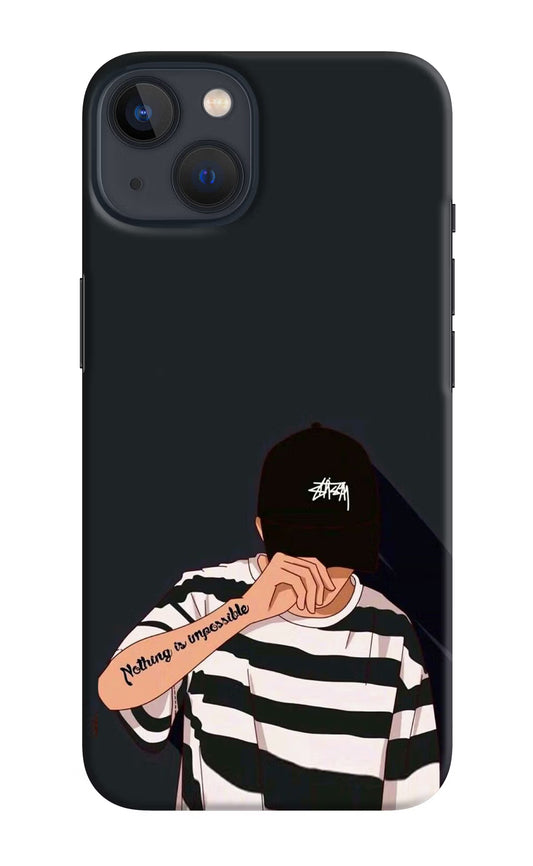 Aesthetic Boy iPhone 13 Hard Case Back Cover by Casekaro