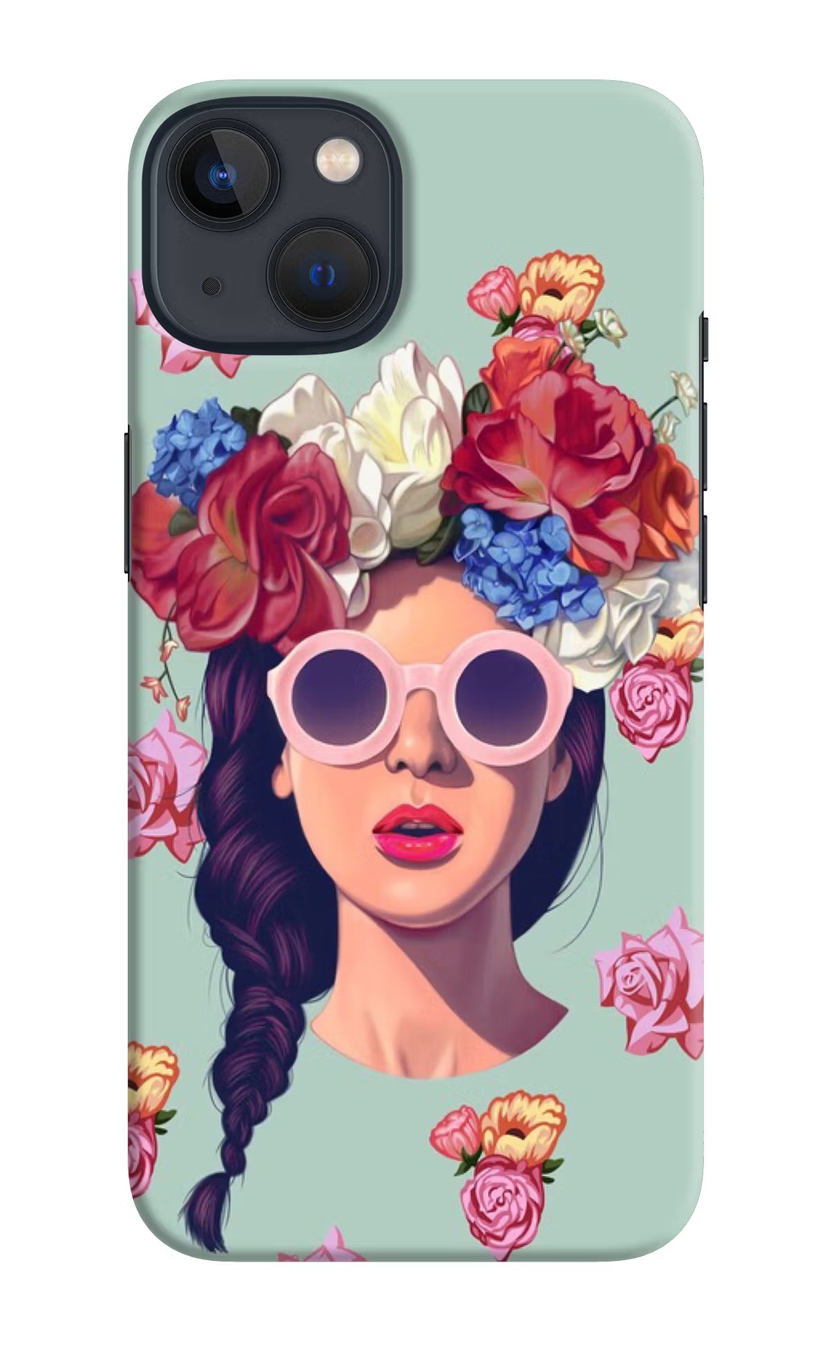 Pretty Girl iPhone 13 Hard Case Back Cover by Casekaro