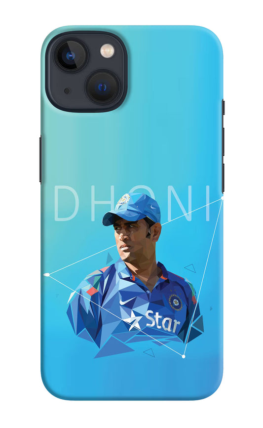 Dhoni Artwork iPhone 13 Hard Case Back Cover by Casekaro
