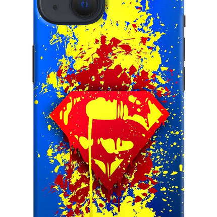 Superman logo iPhone 13 Hard Case Back Cover by Casekaro