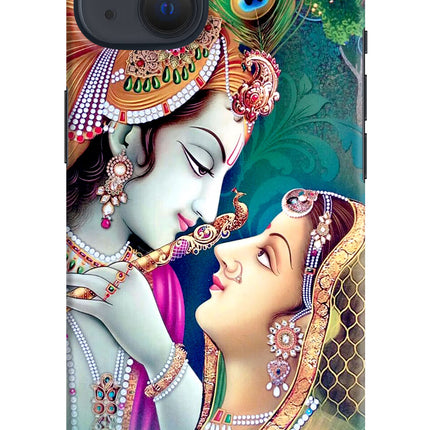 Lord Radha Krishna iPhone 13 Hard Case Back Cover by Casekaro