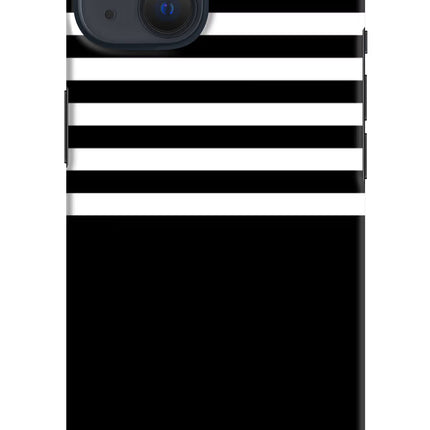 Black and White Print iPhone 13 Hard Case Back Cover by Casekaro