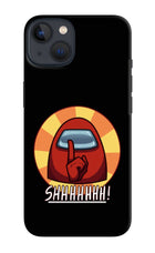 Among Us Shhh! iPhone 13 Hard Case Back Cover by Casekaro