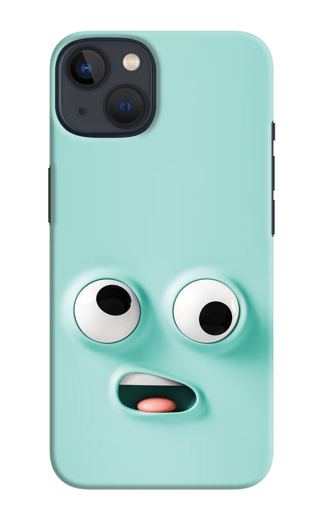Funny Cartoon iPhone 13 Hard Case Back Cover by Casekaro