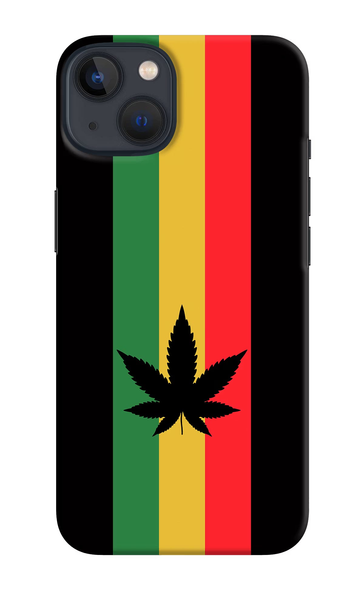 Weed Flag iPhone 13 Hard Case Back Cover by Casekaro