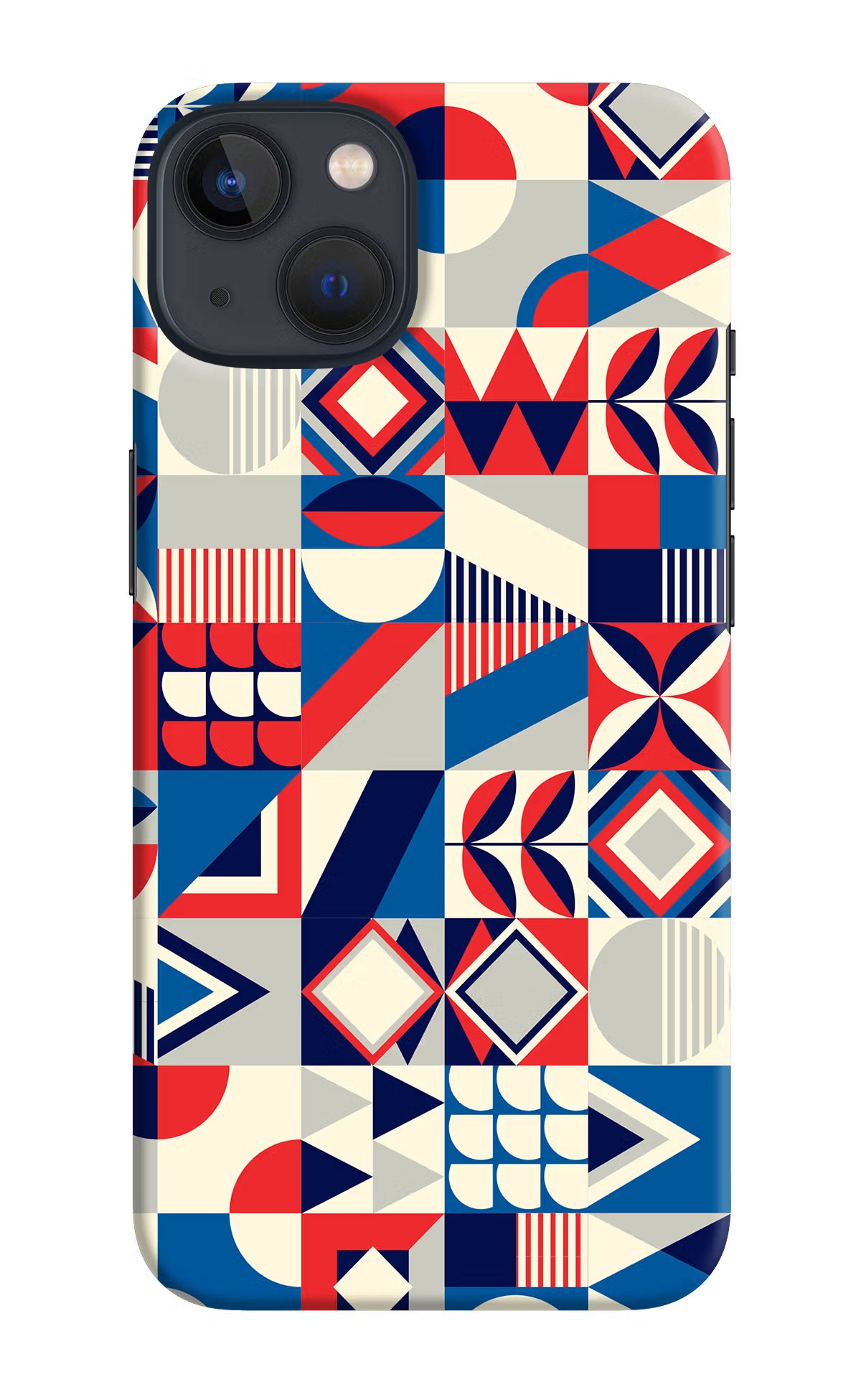 Colorful Pattern iPhone 13 Hard Case Back Cover by Casekaro