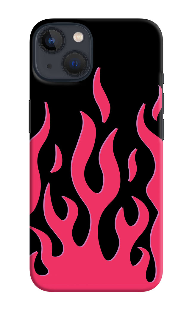Fire Flames iPhone 13 Hard Case Back Cover by Casekaro