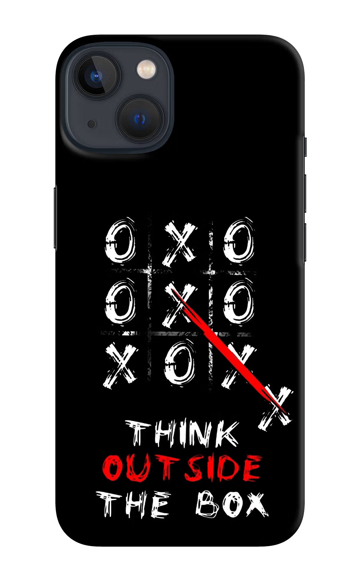 Think out of the BOX iPhone 13 Hard Case Back Cover by Casekaro