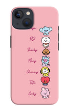 BTS names iPhone 13 Hard Case Back Cover by Casekaro