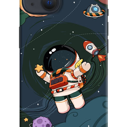 Cartoon Astronaut iPhone 13 Hard Case Back Cover by Casekaro