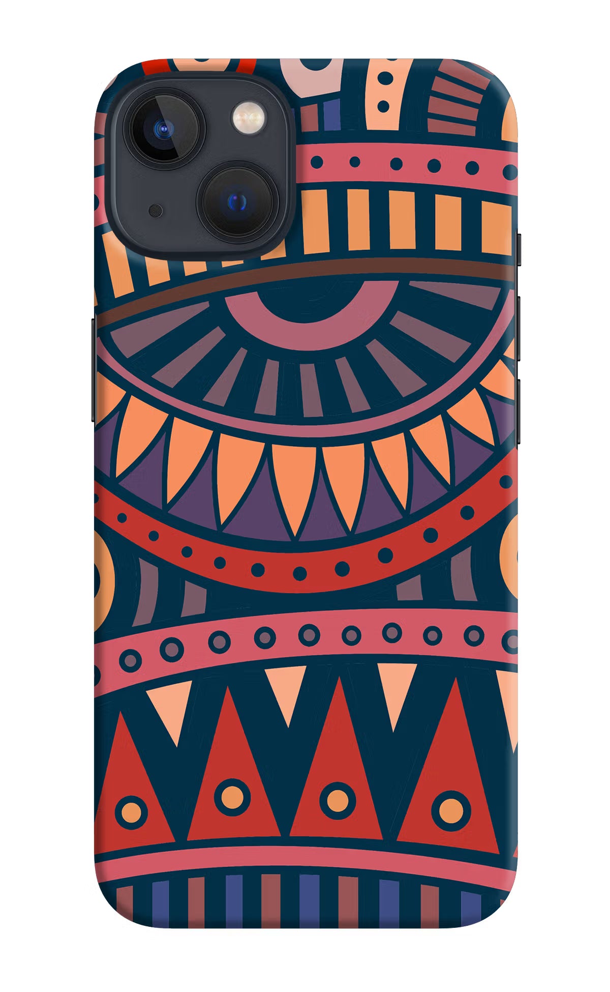 African Culture Design iPhone 13 Hard Case Back Cover by Casekaro