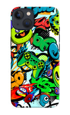 Game Doodle iPhone 13 Hard Case Back Cover by Casekaro