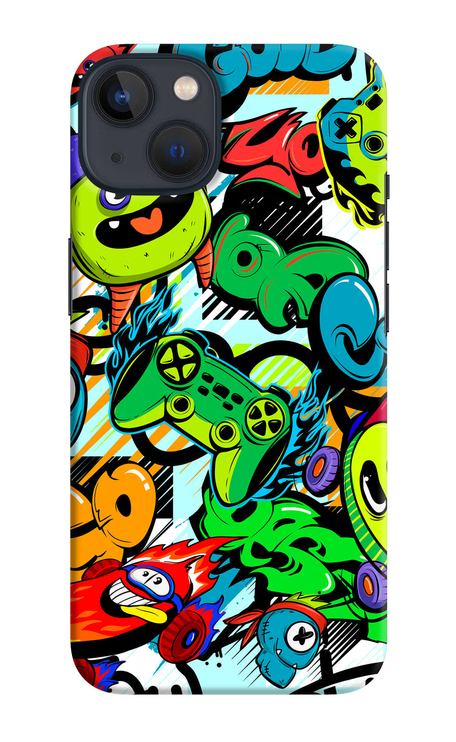Game Doodle iPhone 13 Back Cover, Hard case