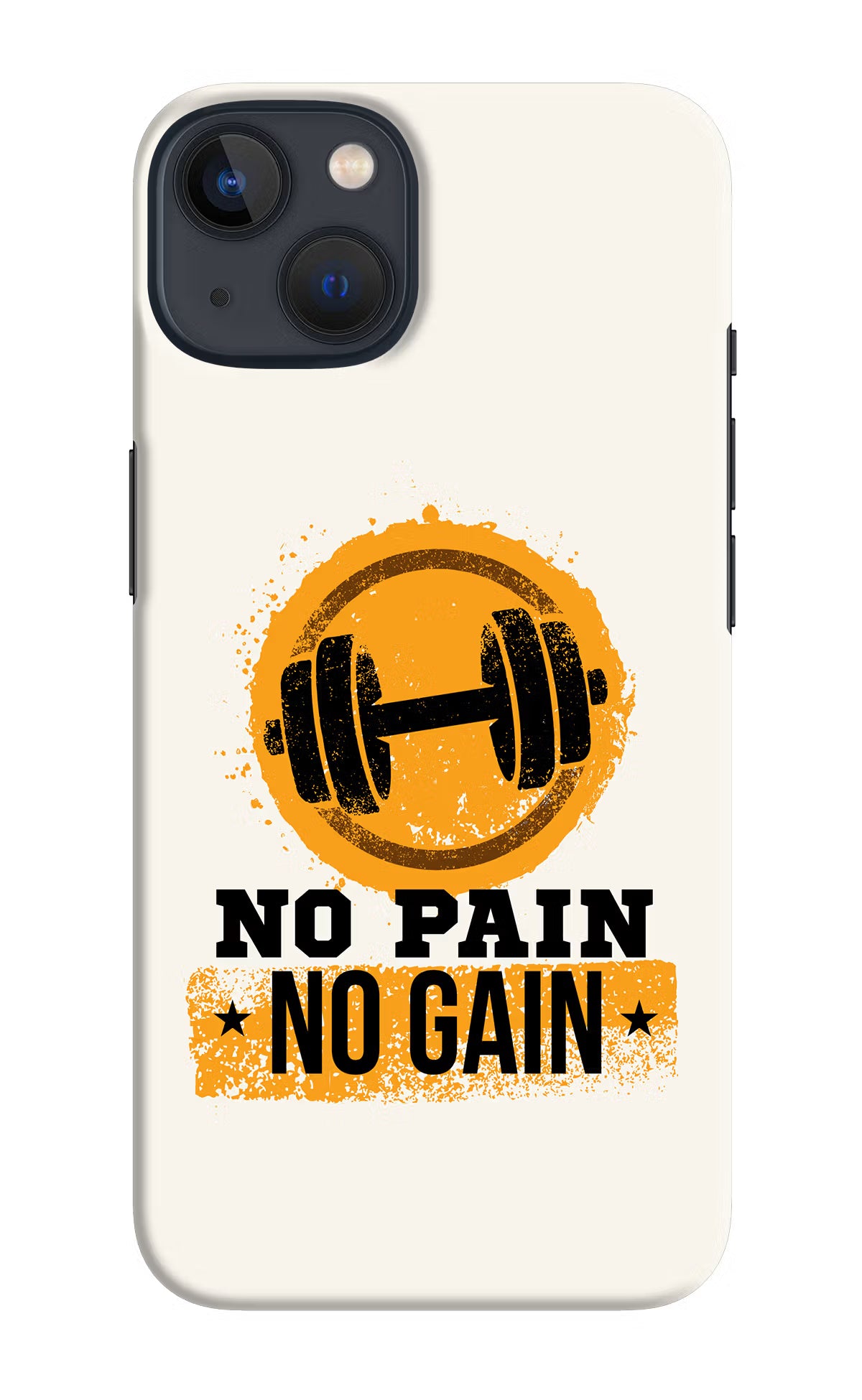 No Pain No Gain iPhone 13 Hard Case Back Cover by Casekaro