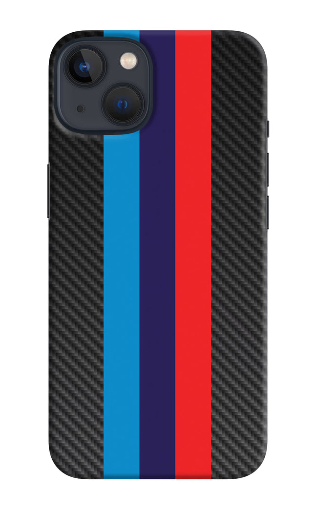BMW Stripes Pattern iPhone 13 Hard Case Back Cover by Casekaro