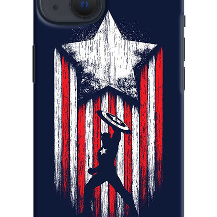 Captain America Marvel Art iPhone 13 Hard Case Back Cover by Casekaro