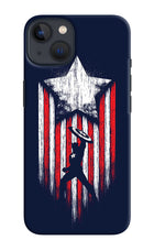 Captain America Marvel Art iPhone 13 Hard Case Back Cover by Casekaro